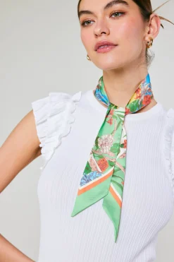 Recycled Signature Print Twilly Scarf