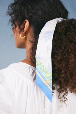 Recycled Signature Print Twilly Scarf