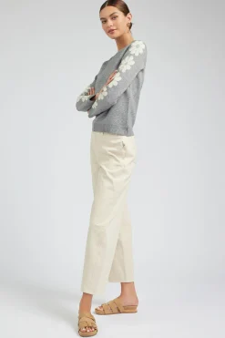 Retro Daisy Motif Sweater