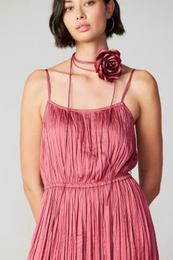 Rose Applique Cami Dress