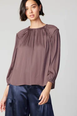 Round Neck Ruffled Top