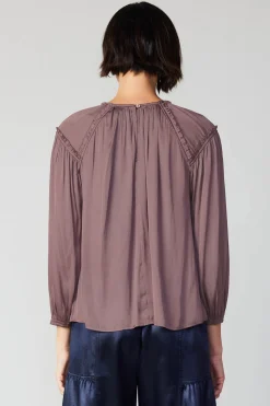 Round Neck Ruffled Top