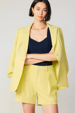 Ruched Sleeve Blazer