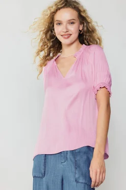 Ruffled Cuff Blouse