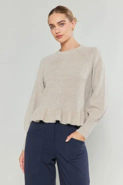 Ruffled Hem Sweater