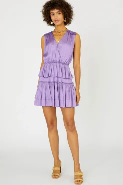 Ruffled Surplice Mini Dress