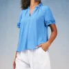 Ruffled Trim Blouse