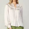 Ruffled Yoke Blouse