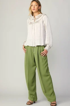 Ruffled Yoke Blouse