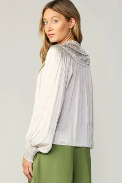 Ruffled Yoke Blouse
