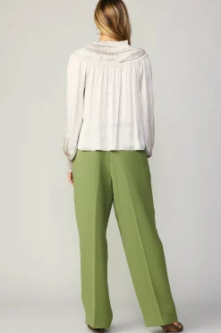 Ruffled Yoke Blouse