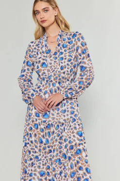 Sapphire Cenote Print Maxi Dress