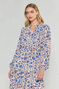 Sapphire Cenote Print Maxi Dress