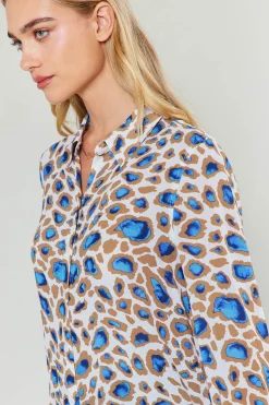 Sapphire Cenote Print Shirt