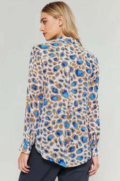 Sapphire Cenote Print Shirt