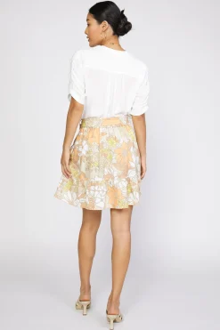 Scallop Edge Floral Skirt