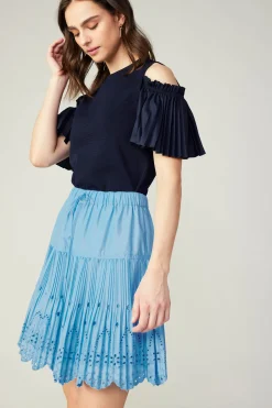 Scallop Eyelet Skirt