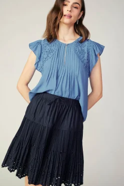 Scallop Eyelet Skirt