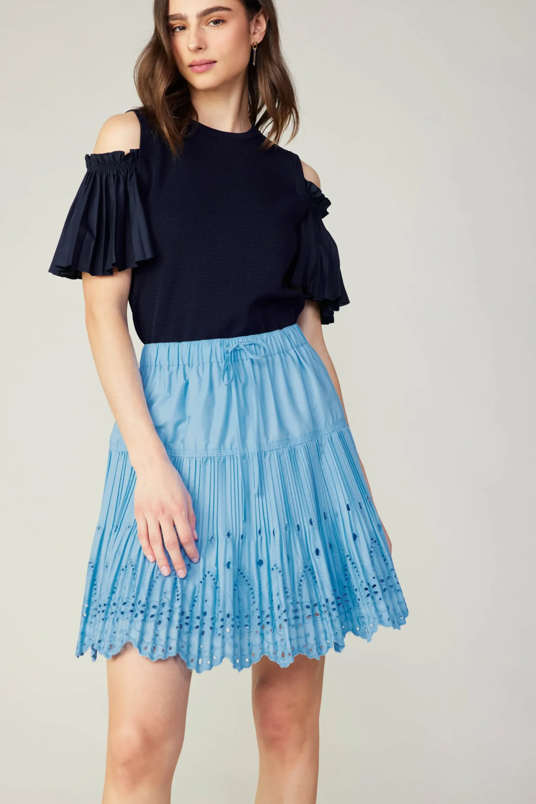Scallop Eyelet Skirt