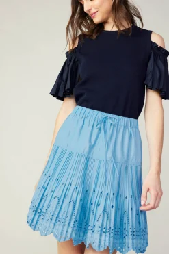 Scallop Eyelet Skirt