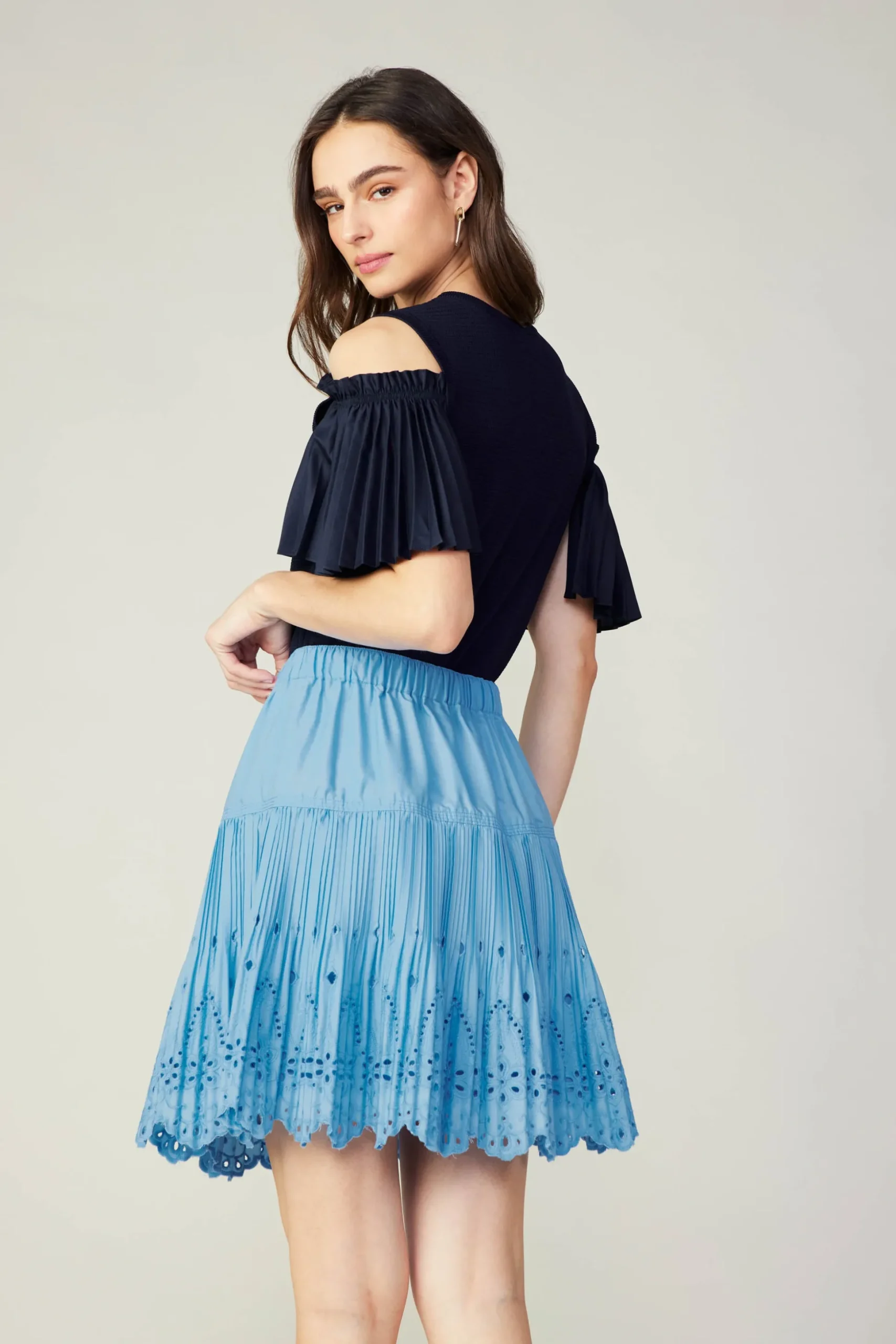 Scallop Eyelet Skirt