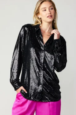 Sequin Buttonup Shirt