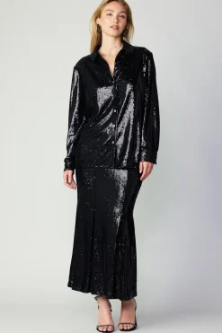 Sequin Buttonup Shirt