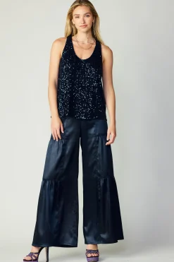 Sequin Sleeveless Top