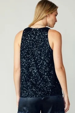 Sequin Sleeveless Top