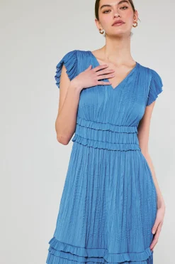 Sereia Pleated Midi Dress