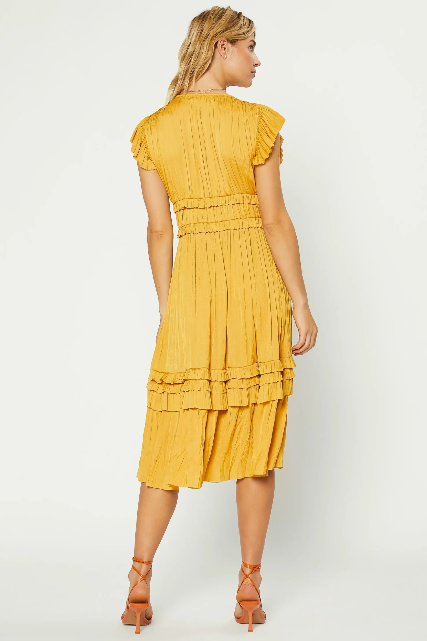 Sereia Pleated Midi Dress