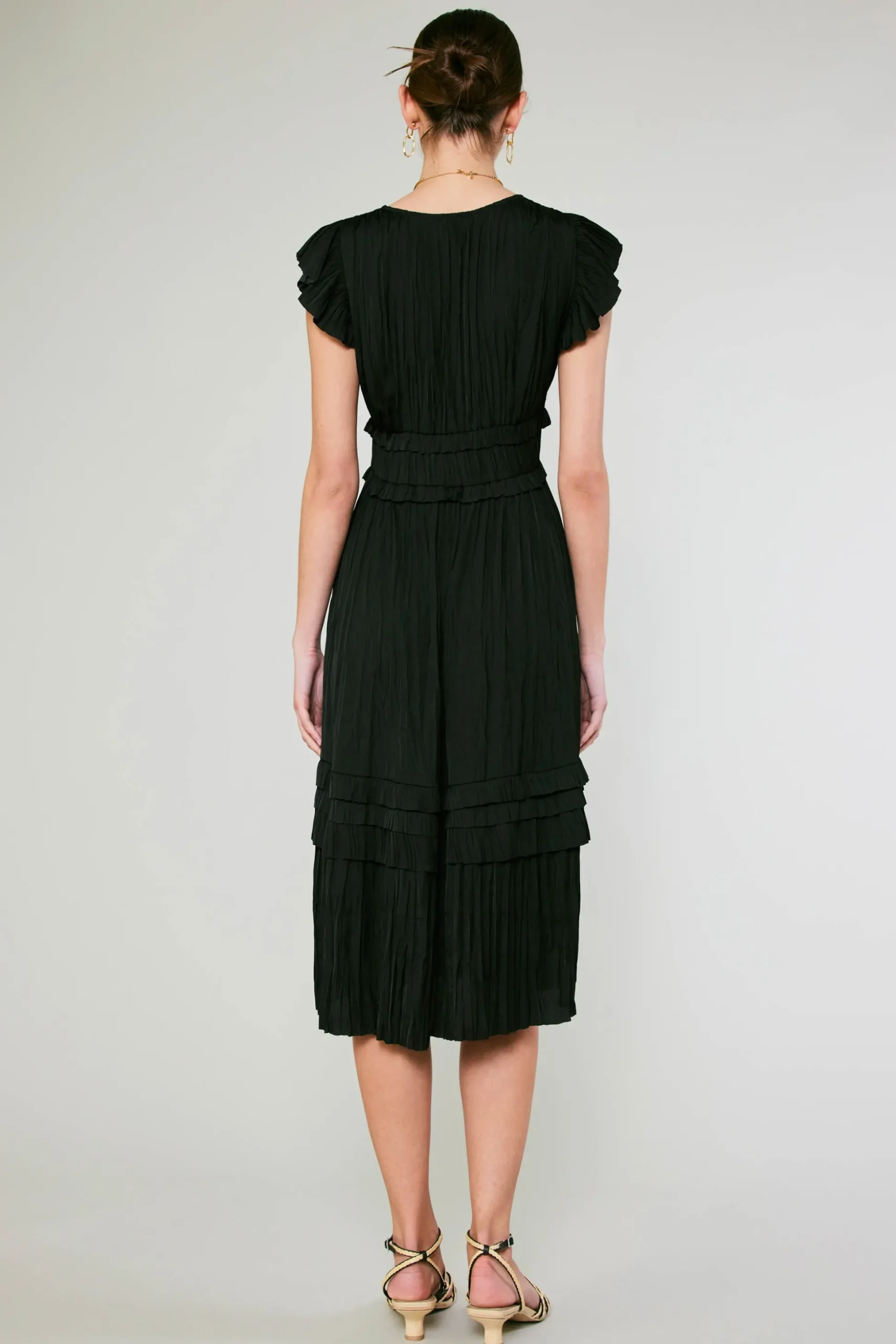 Sereia Pleated Midi Dress