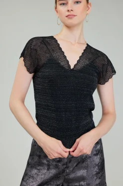 Shimmer Lace Top