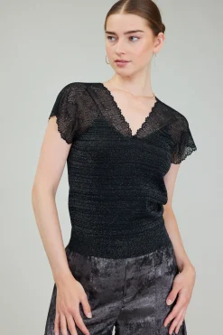 Shimmer Lace Top
