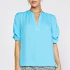 Shirred Sleeve Blouse