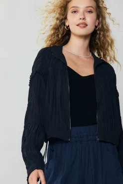 Shirred Sleeve Jacket