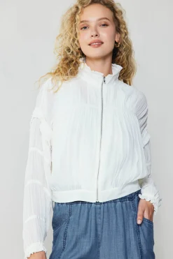 Shirred Sleeve Jacket