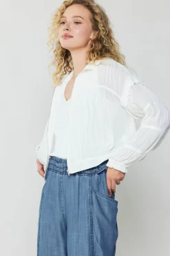 Shirred Sleeve Jacket