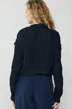 Shirred Sleeve Jacket