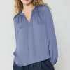 Shirred Yoke Blouse