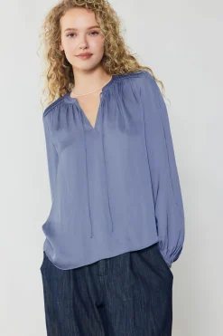 Shirred Yoke Blouse