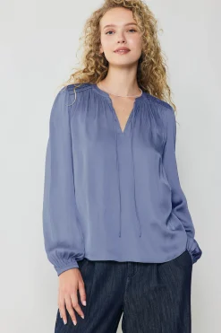 Shirred Yoke Blouse