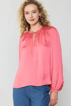 Shirred Yoke Blouse