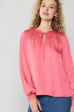 Shirred Yoke Blouse