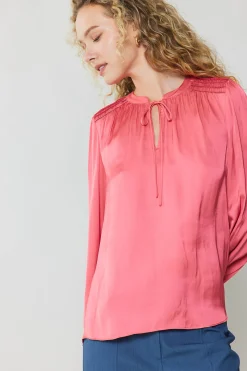 Shirred Yoke Blouse