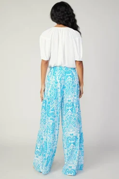 Short Sleeve Split Neck Blouse