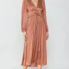 Sidonie Pleated Maxi Dress