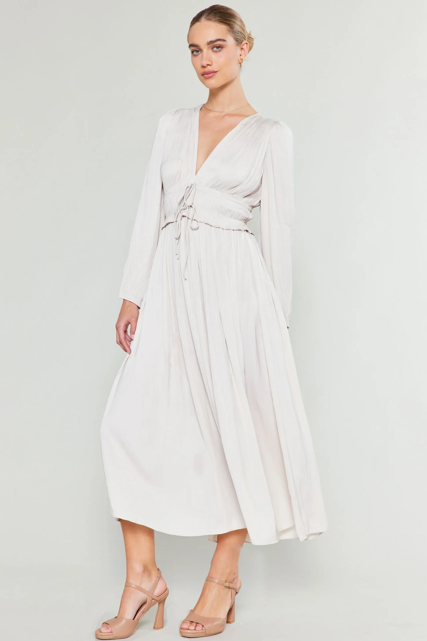 Sidonie Pleated Maxi Dress