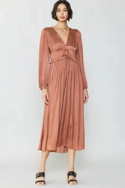 Sidonie Pleated Maxi Dress