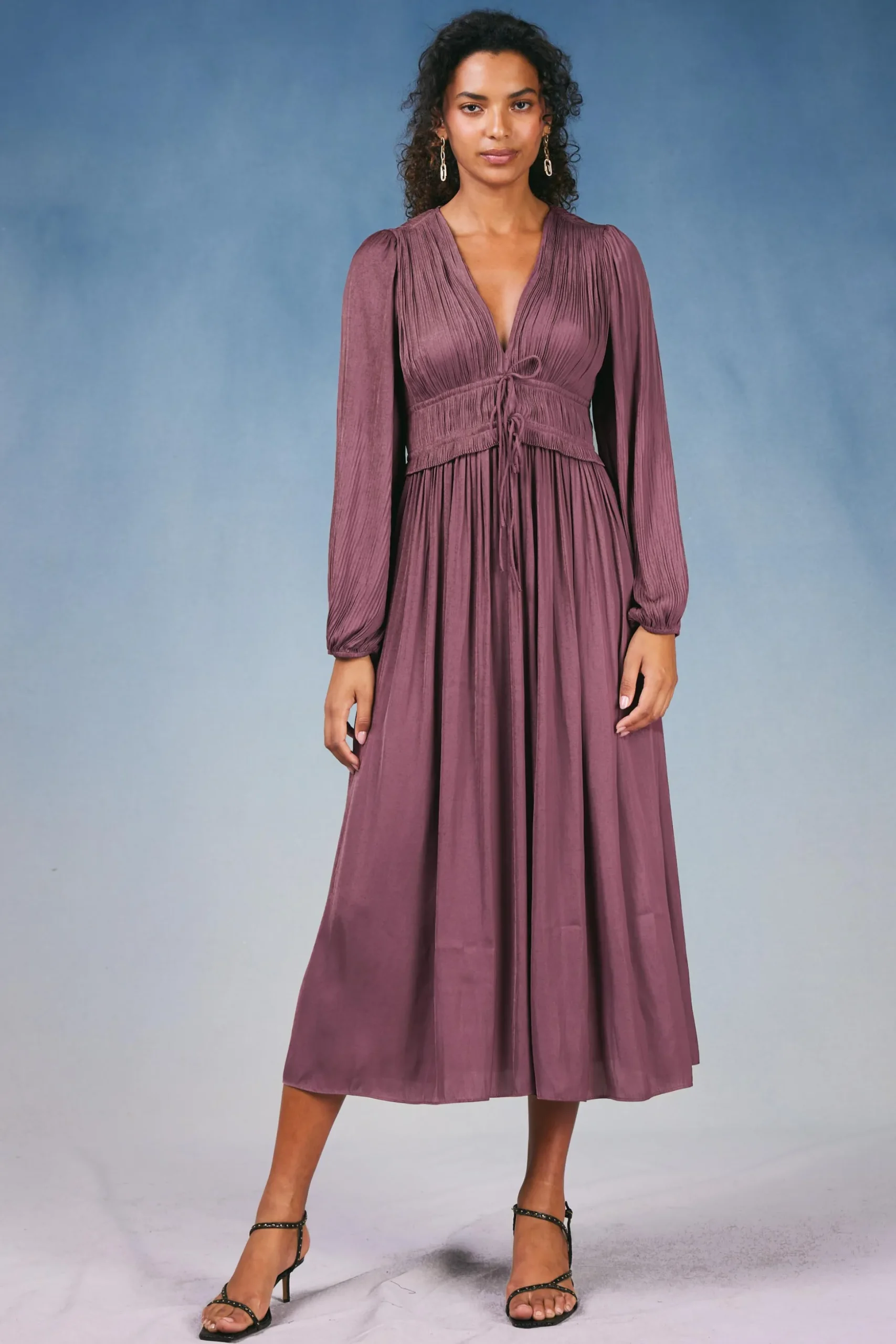 Sidonie Pleated Maxi Dress